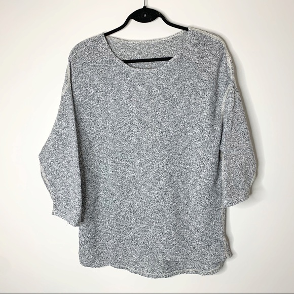 American Apparel Reversible Easy Sweater Grey O/S - Picture 2 of 14